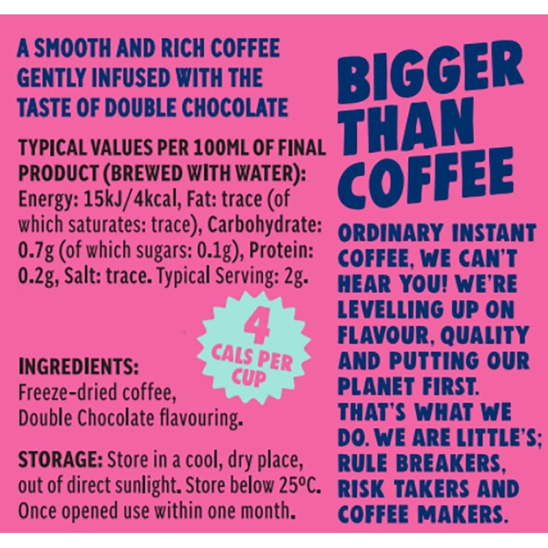 Little’s Flavored Instant Coffee The Sweet Set – Double Chocolate,