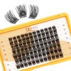 QUEWEL Lash Clusters MIX 10-16mm Cluster Lashes Eyelash Clusters Soft
