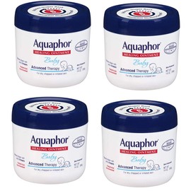 Aquaphor Baby Healing Ointment Advanced Therapy Skin Protectant, 14 Ounce, 4 Pack
