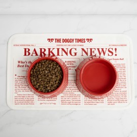 Oh Norman! Dog Bowls by Kaley Cuoco, Non Slip, Dishwasher Safe, for Dry Food, Wet Food and Water, 32 Oz