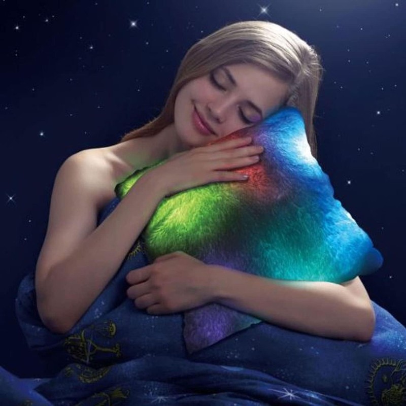 TheBigShip Mood Pillow LED Light Up Cushion Pillow White