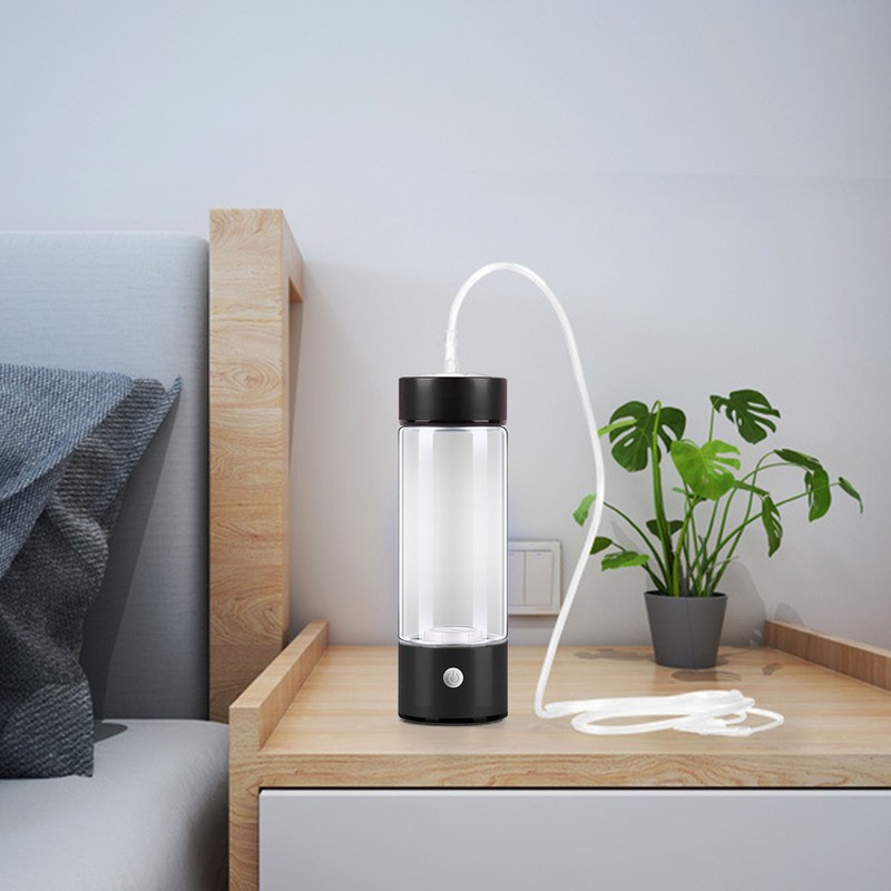 Hydrogen Water Bottle 420ml USB Charging Portable Hydrogen Rich Water