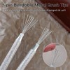 7-pin Nail Liner Brush Nail Art Tools, 2pcs Stainless Steel