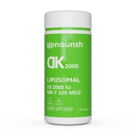 Upnerish Liposomal Vitamin D3 K2 2000 IU K2 MK-7 100mcg 365 softgels, 365 tablets / 업너리시 리포솜 비타민 D3 K2 2000 IU K2 MK-7 100mcg 365개 소프트젤, 365정