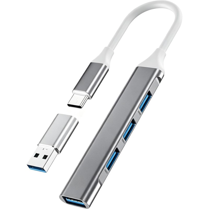 La Brodée Hub USB C, 4 Puertos Mini USB con