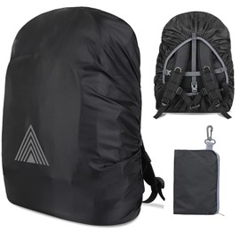 Generisch Rain cover for backpacks school bags (15-75L), backpack rain protection outdoor hiking backpack waterproof cover school bag dust protection for hiking, camping and cycling