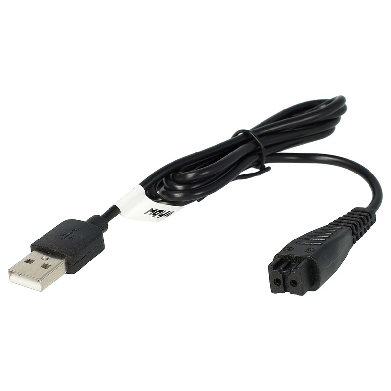 vhbw Charging Cable Compatible with Panasonic ES-LA92, ES-LA93, ES-LA94, ES-LC20,