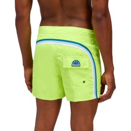 SUNDEK Mens Fixed Waist Boardshort, Swim Trunks 14" Length 3" Inseam