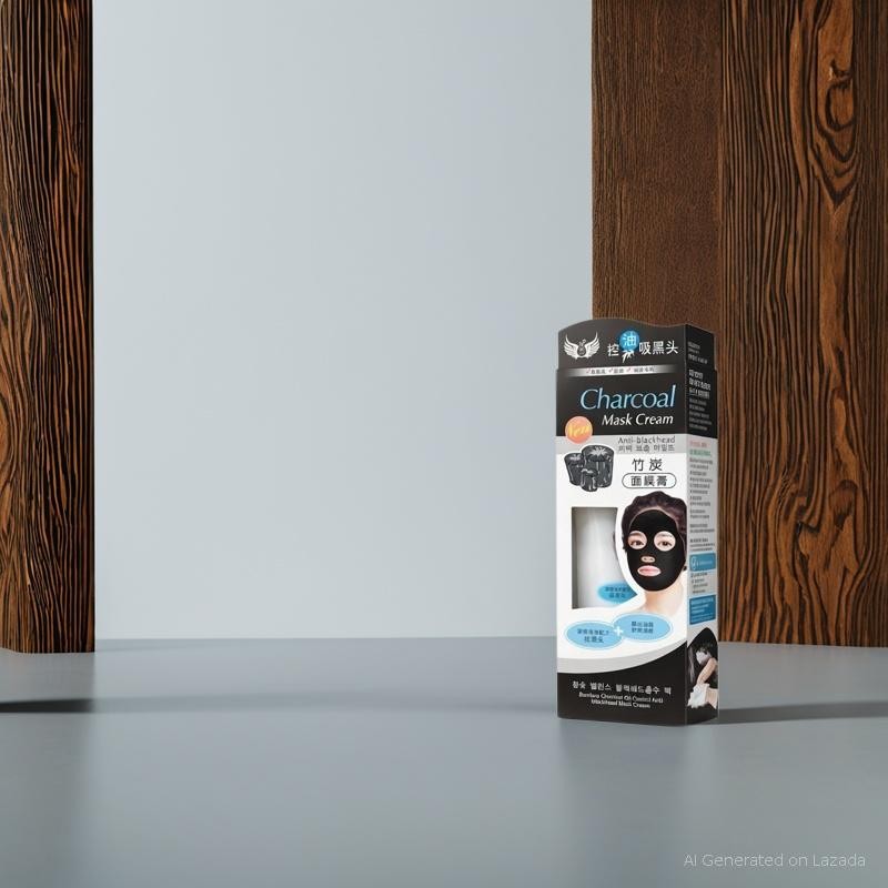 Premium Bamboo Charcoal Detoxifying Face Mask for Oily/Combination Skin -