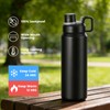 MUCR 30oz Insulated Water Bottle, 900ml Stainless Steel Vacuum Bottle