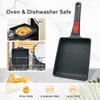 Bobikuke Tamagoyaki Non-Stick Omlette Pan, Rectangular Japanese Pan with Removable