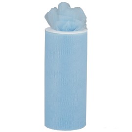 Tulle Fabric - 6 Inches Wide X 25 Yards (Blue)