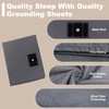 Grounding Sheets 35x90 Inch, Grey, Grounding Sheets for Earth with