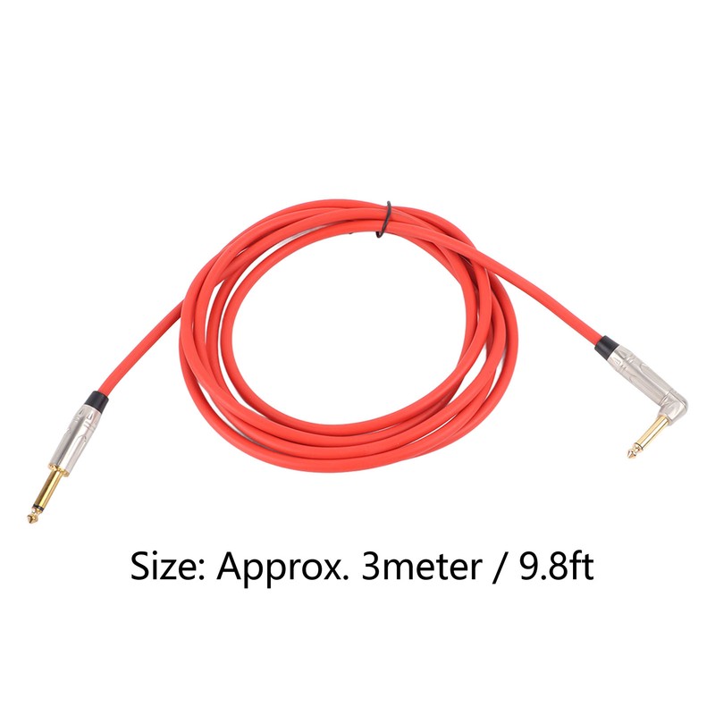 Musical Instrument Cable 6.35 Electric Folk Guitar Bass Audio Connection