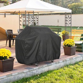 Barbecue Cover, Weatherproof Grill Cover, BBQ Cover, Protective Cover, Gas Grill Tarpaulin, Grill Protection, Windproof, Waterproof, UV-Resistant, Protection Grill Against Fading