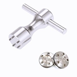 Golf Putter Weights 2pcs 5g/10g/15g/20g/25g/30g/35g/40g/45g with Wrench Kit Set Compatible with Titleist Scotty Cameron Putter Golf Accessory (2pcs 25g+Wrench)