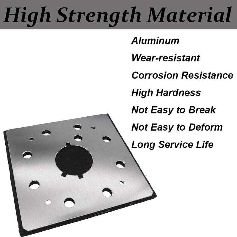 1/4 Sheet Sander Pad Backing Plate Replacement Base Compatible with