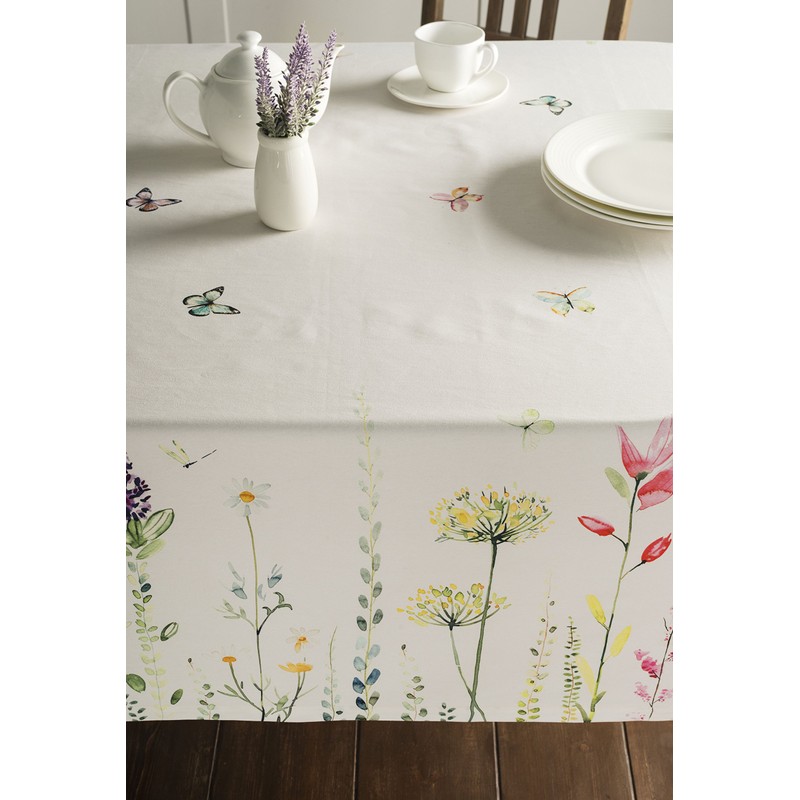 Maison d'Hermine Tablecloth, 100% Cotton, 160 cm x 220 cm,