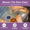 1DFAUL 100g Mosaic Tile Glue Clear, Mosaic Adhesive, Strong Bond,