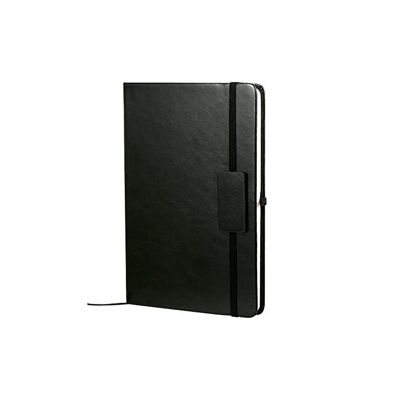 Kesote A5 Cuaderno con Cubierta Dura Libreta Negra con Banda