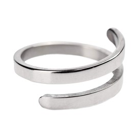 LuckyLy – Anillo de Mujer Carola – Anillos Acero Inoxidable Mujer – Diseño de Vanguardia y Femenino – Color Plata – Anillo Ajustable (Ligeramente) Unitalla