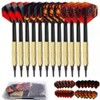 14g Soft Darts, Plastic Shaft, Recreational 12 Complete Darts, 100