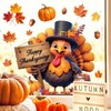 Fall Window Clings for Glass Thanksgiving Static Cling Window Decals
