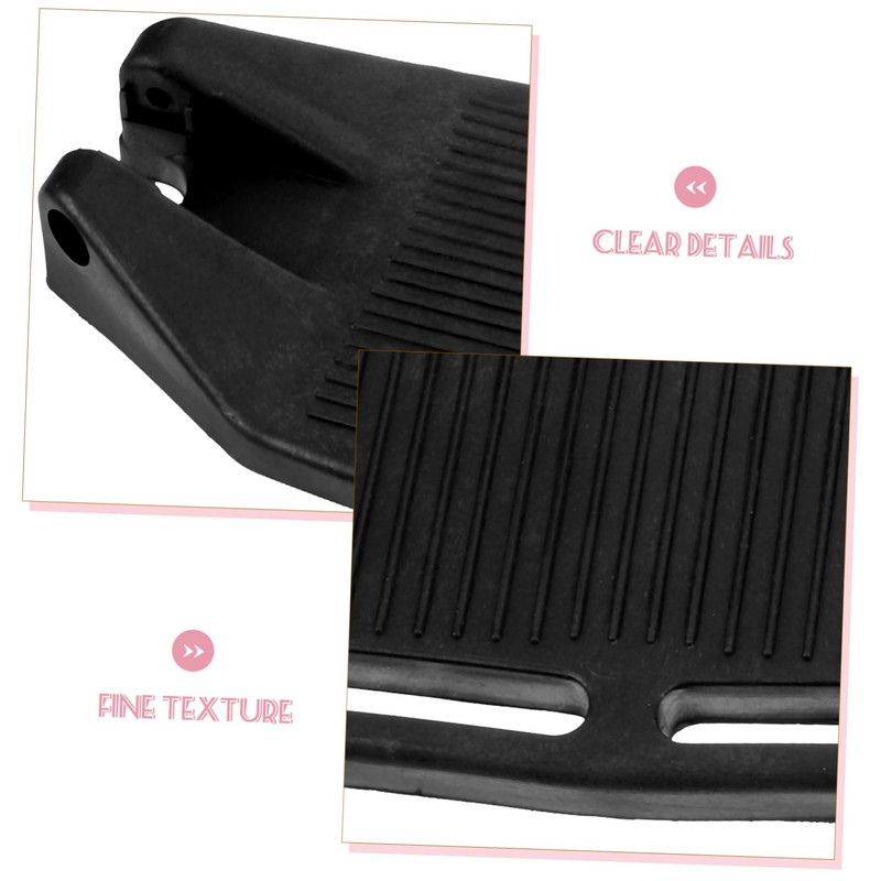 SAFIGLE Universal Wheelchair Footrest Pads Thick Plastic Elevating Pedals 1