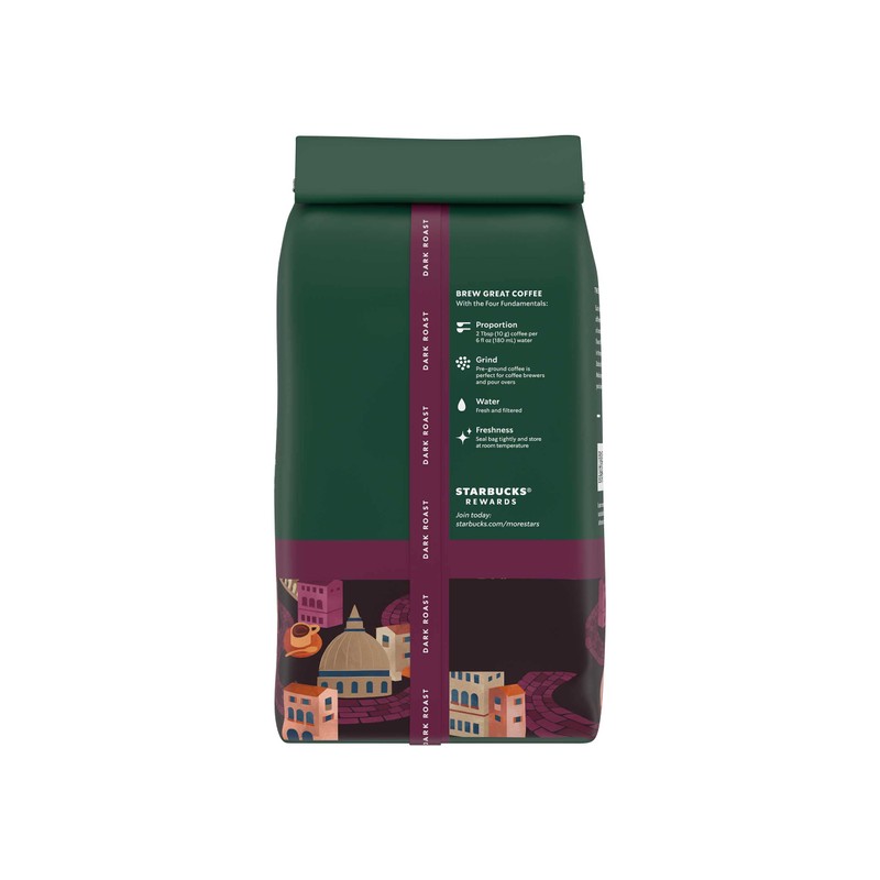 Starbucks Ground Coffee, Dark Roast Coffee, Italian Roast, 100% Arabica,