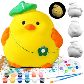 kykake Paint Your Own Sheep Lamp Art Kit, DIY Cartoon Night Light Kids Crafts Toys, Suitability Arts and Crafts for Kids Ages 8-12, Art Supplies Toys Stuffed Birthday Party Favors