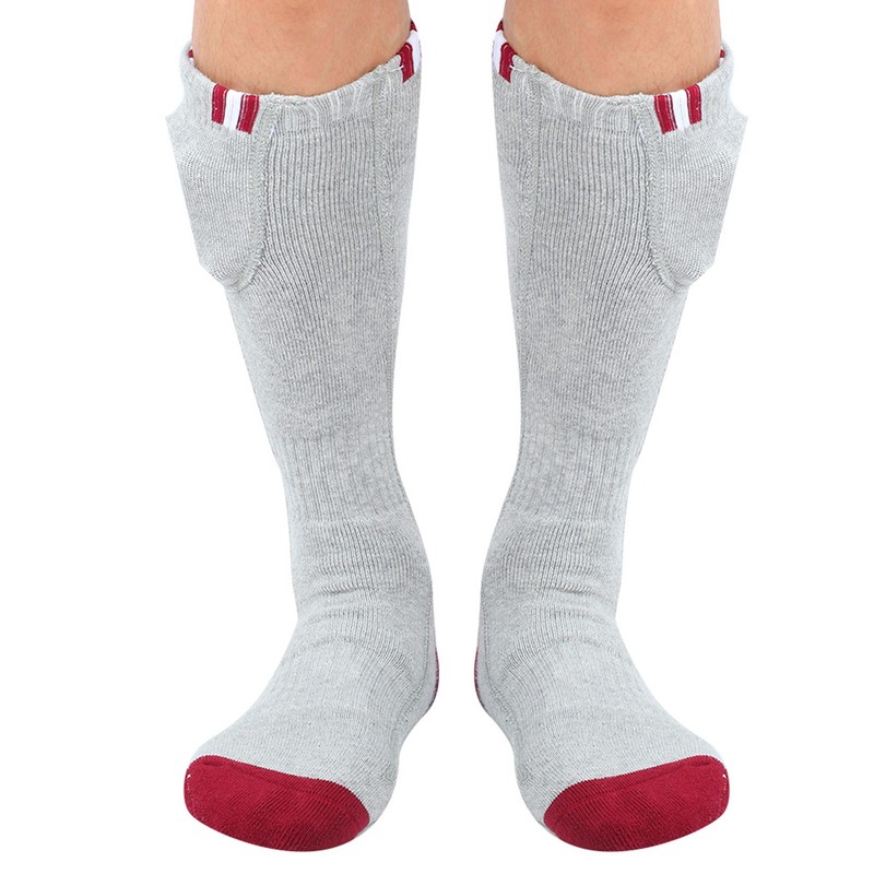 Heating Electric Rechargeable Adjustbale Temperature Winter Heated Thermal SockEU Plug