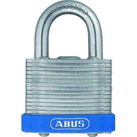 ABUS 06376 Eterna Laminated Plated Steel Padlock, Grey,40 mm