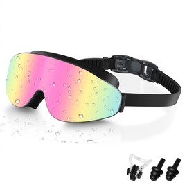 ORANZI Kids Swim Goggles, Polarized Swimming Goggles for Kids, Wide View Anti-Fog No Leaking Swim Glasses for Age 4-16