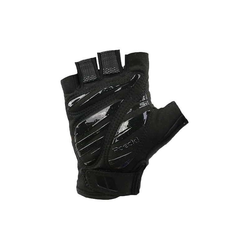 Roeckl Bruneck Cycling Gloves Short Orange/Black 2024: Size: 7.5