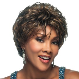 Vivica A. Fox H209-V Premium Human Hair, PS Cap Wig in Color 1