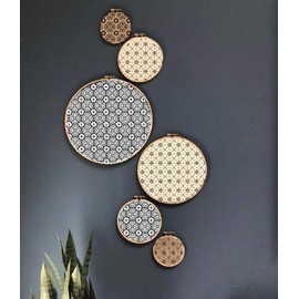 CrafTreat Dot Pattern Stencils for Painting on Wood, Tile, Canvas, Paper, Fabric and Floor - Dotted Diamond Flower Stencil - 6 x 6 Inches - Reusable DIY Art and Craft Stencils Patterns for Painting