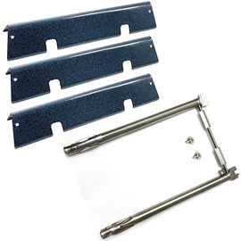Direct Store Kit DG271 15.3" 7635 Porcelain Steel Flavorizer Bars and 69785 Stainless Steel Grill Burner Tubes for Weber Spirit I & II 200 with Front Control, Spirit E210, E220, S210, S220