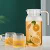 2 Pack 1L Acrylic Pitcher, Water Jug with Lid, BPA-Free