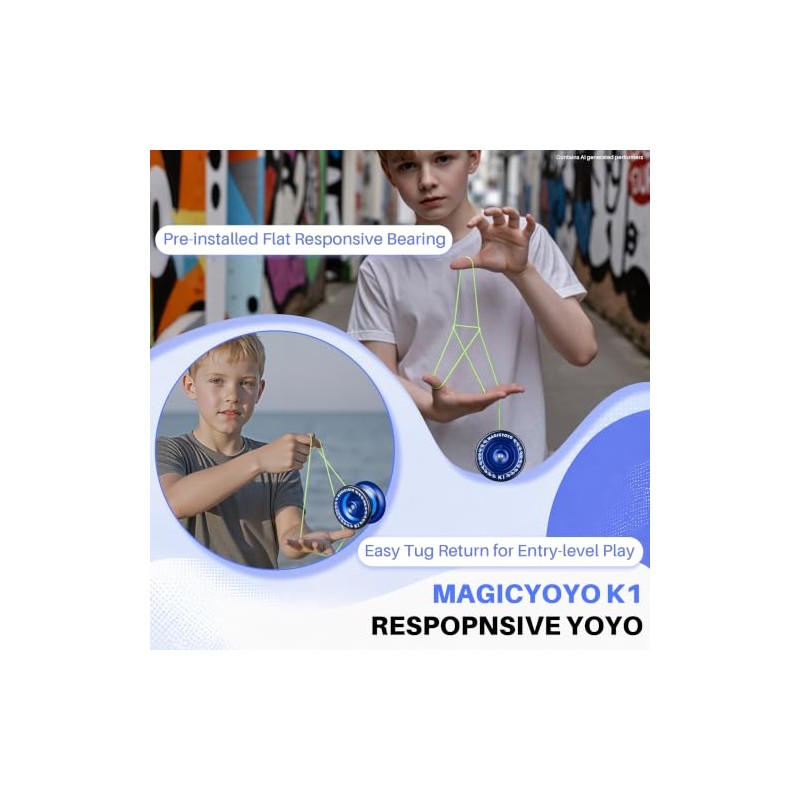 MAGICYOYO Responsive YoYo K1-Plus for Kids Beginners with Yoyo Sack