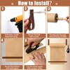 Larbeti 11.8" Kraft Wall Mounted Butcher Paper Roll Holder Dispenser