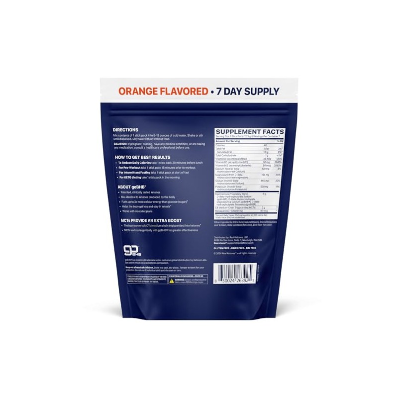 Real Ketones MCT & BHB Exogenous Ketones Drink Mix Packets