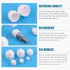 Glarks 160Pcs White Bolt Covers Screw Caps Assortment Kit, M4