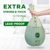 ANECO Compostable Trash Bags 4 Gallon (Flat-Top, 100 Count), Extra