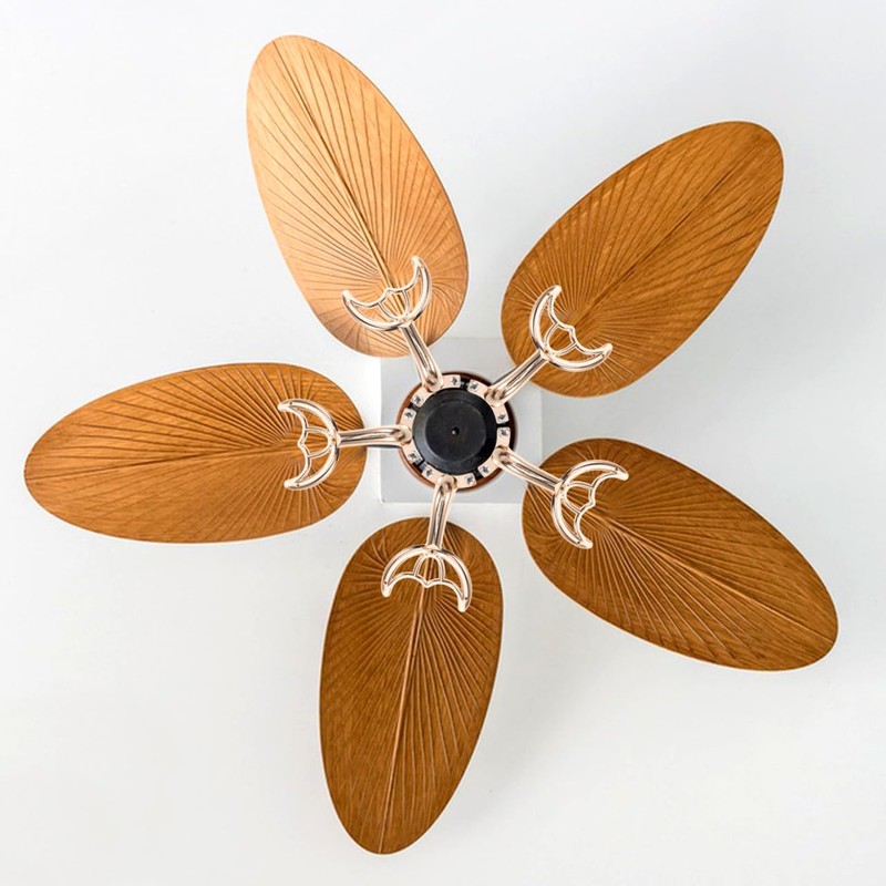 DOITOOL Replacement Ceiling Fan Blades Arms: Golden Finish Ceiling Fan