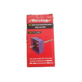 TCT SDS Plus electricians box cutter 77x77mm