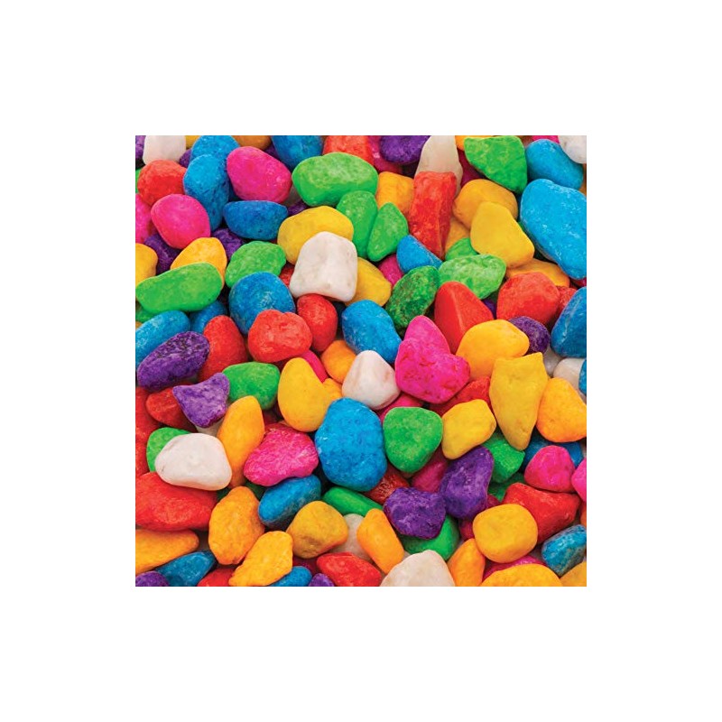 Baker Ross Mini Coloured Stones (750 g per pack) Craft