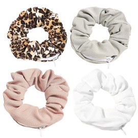 Pack of 4 Hair Bobbles, Hair Accessories, Elastic Hair Bobbles, Ponytail Hair Ties, Decorative Hair Bobbles, Elastic Hair Bobbles, Women's Hair Bobbles