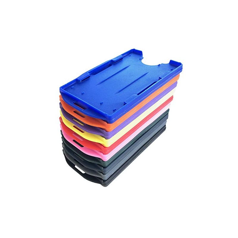 Blue Dual Double Sided ID Card Badge Holder (Holders are