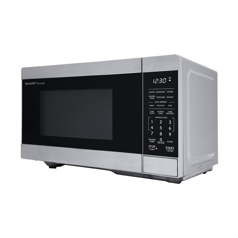 SHARP Compact Countertop Microwave Oven with Removable 10" Carousel Turntable,