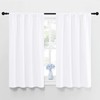 NICETOWN - Cortinas Opacas con Bolsillo para cortinero (Blanco Puro,
